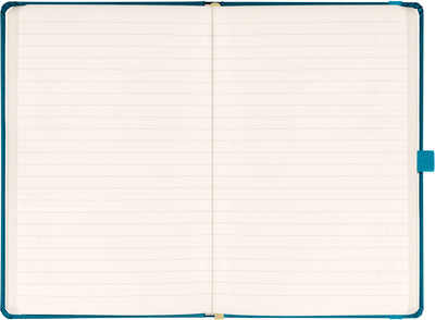Notebook Turquoise, lined, 13 × 21 cm