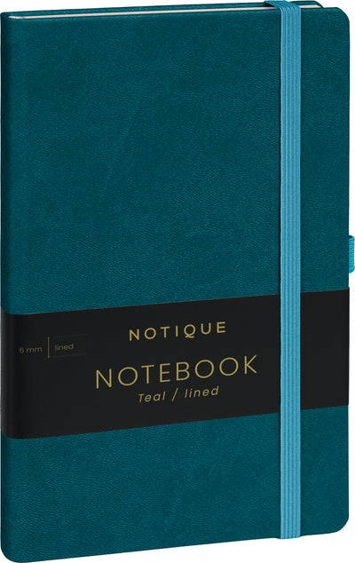 Notebook Turquoise, lined, 13 × 21 cm