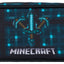 MINECRAFT pencil case  Blue Axe and Sword