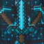 Gym sack Blue Axe and Sword