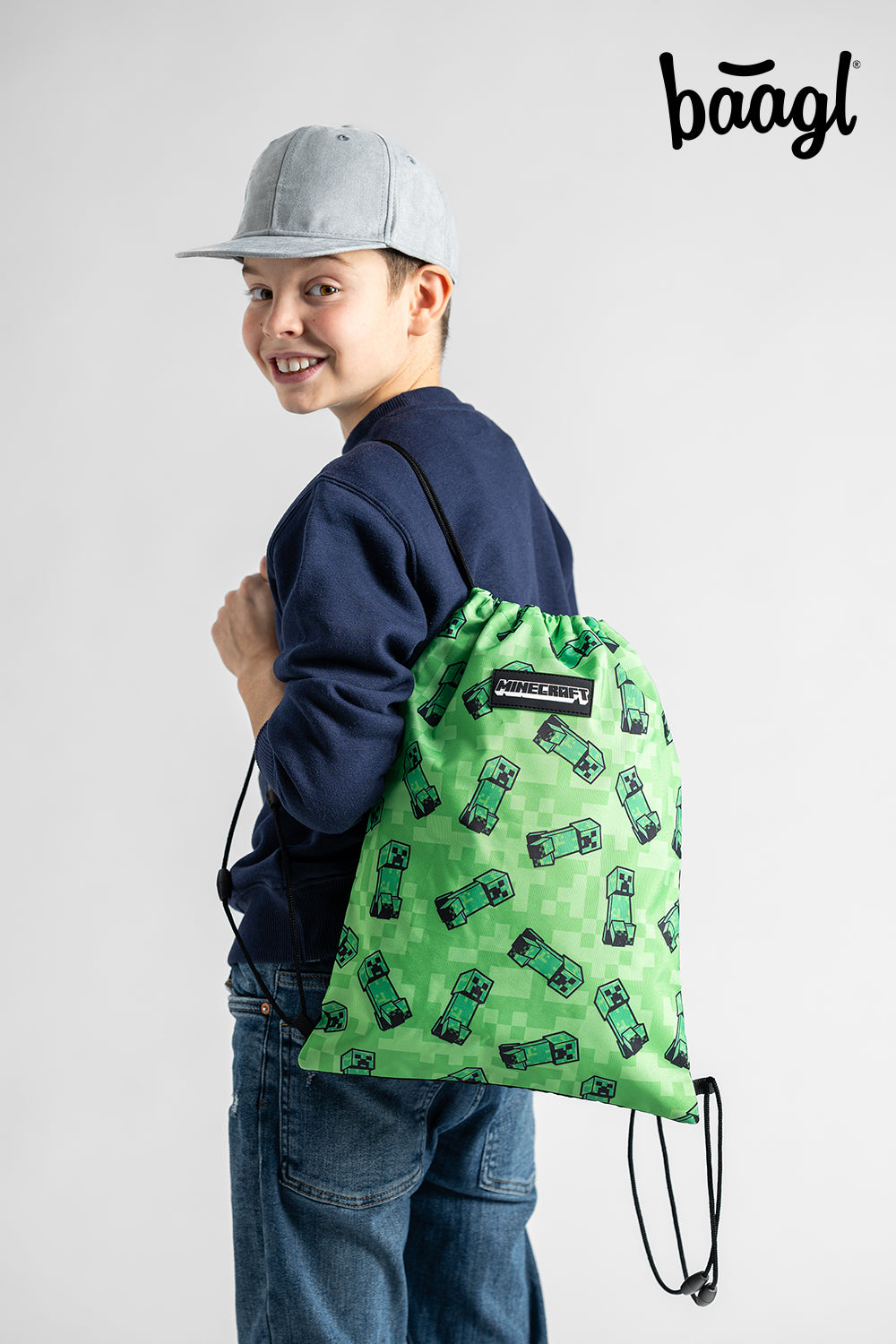 MINECRAFT SET 2 Creeper: pencil case, gym sack