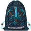 MINECRAFT SET 2 Blue Axe and Sword: pencil case, gym sack