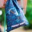 MINECRAFT SET 2 Blue Axe and Sword: pencil case, gym sack