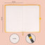Notebook Yellow, lined, 13 × 21 cm