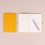 Notebook Yellow, lined, 13 × 21 cm