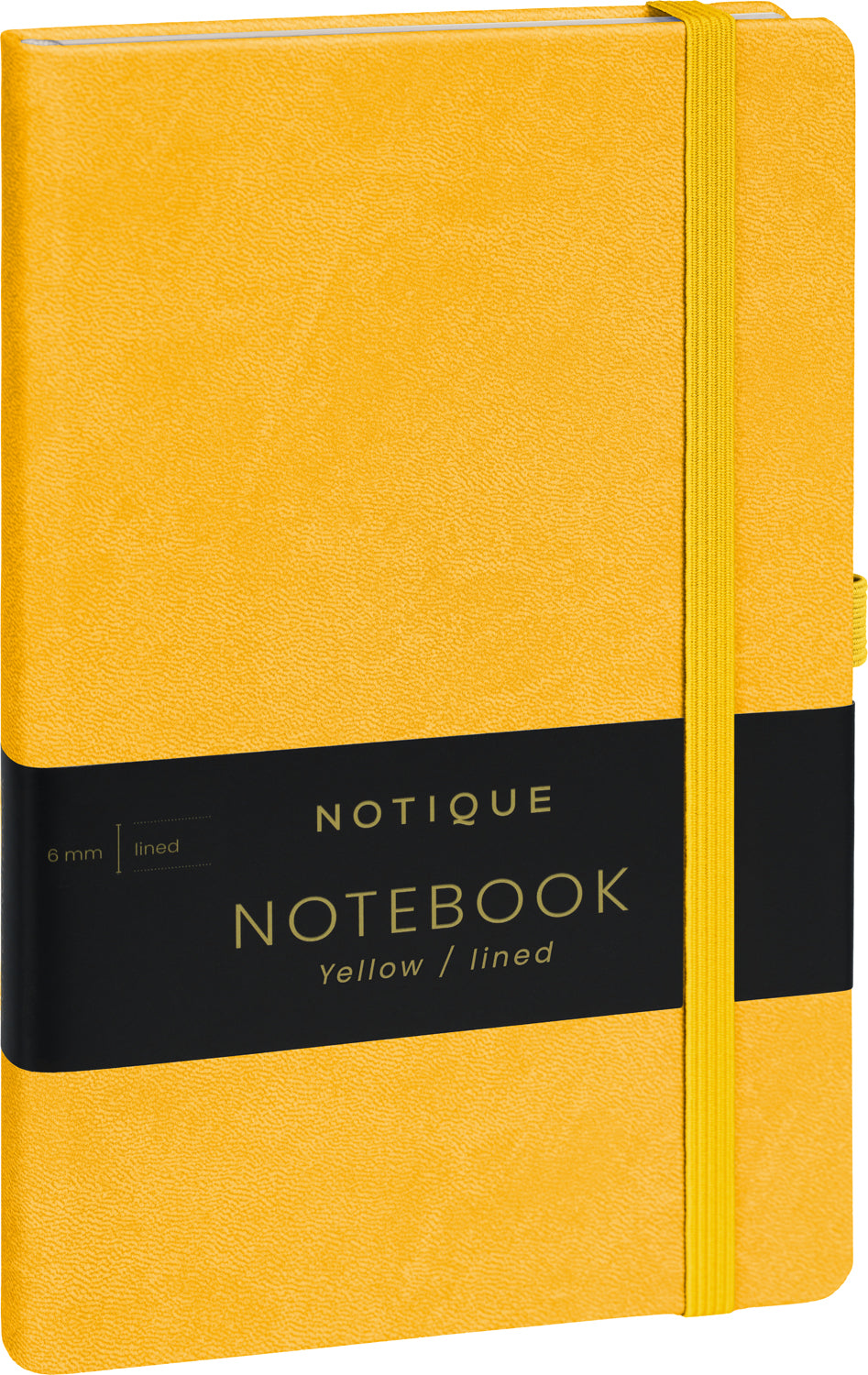 Notebook Yellow, lined, 13 × 21 cm