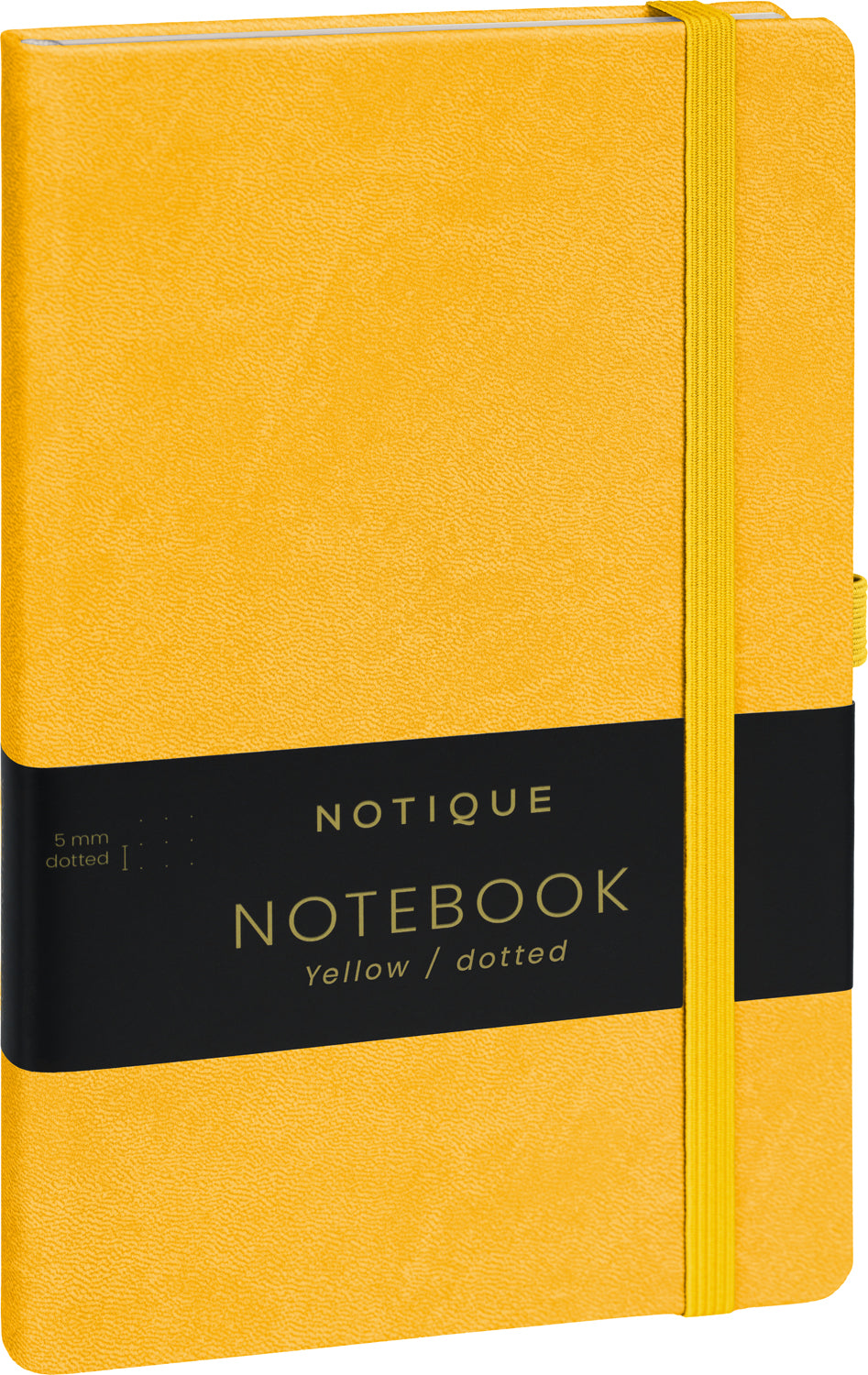 Notebook Yellow, dotted, 13 × 21 cm