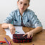 School etui Red Polygon