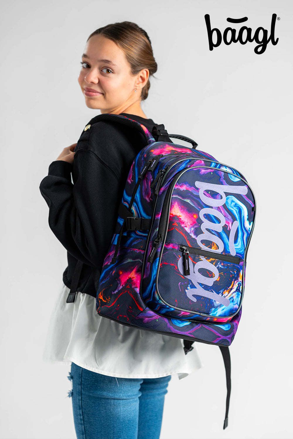 School backpack Core Marble