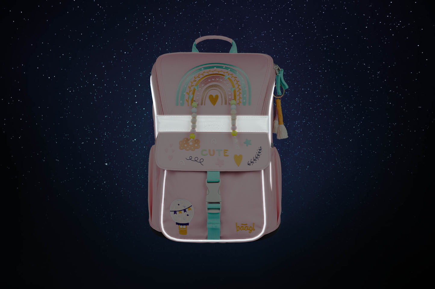 School bag Zippy Pink Rainbow