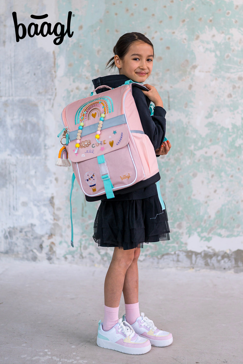 School bag Zippy Pink Rainbow
