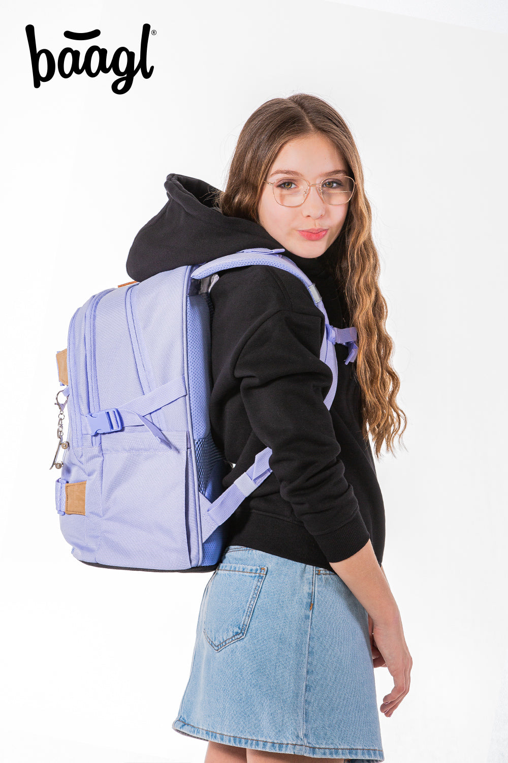 School backpack Skate Lilac