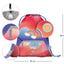 Gym sack with zip pocket Rainbow Red