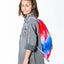 Gym sack with zip pocket Rainbow Red