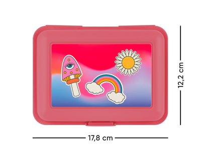 Lunch box Rainbow Red