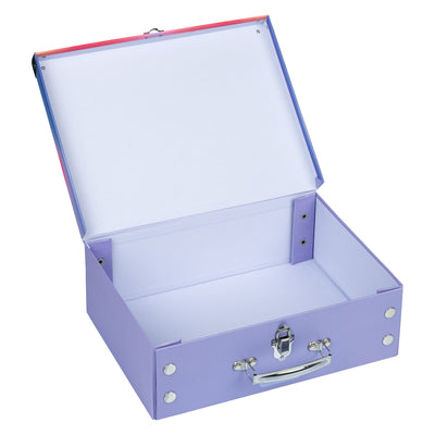 Foldable school supply box Rainbow Red