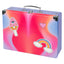 Foldable school supply box Rainbow Red
