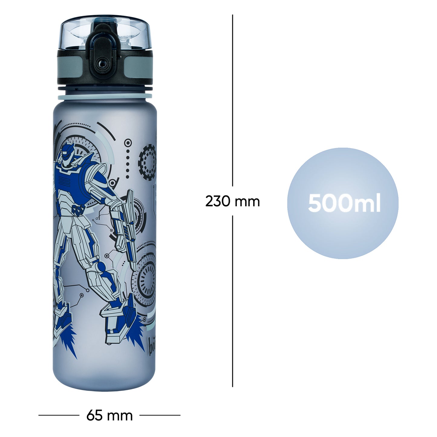 Tritan bottle Robots, 500 ml