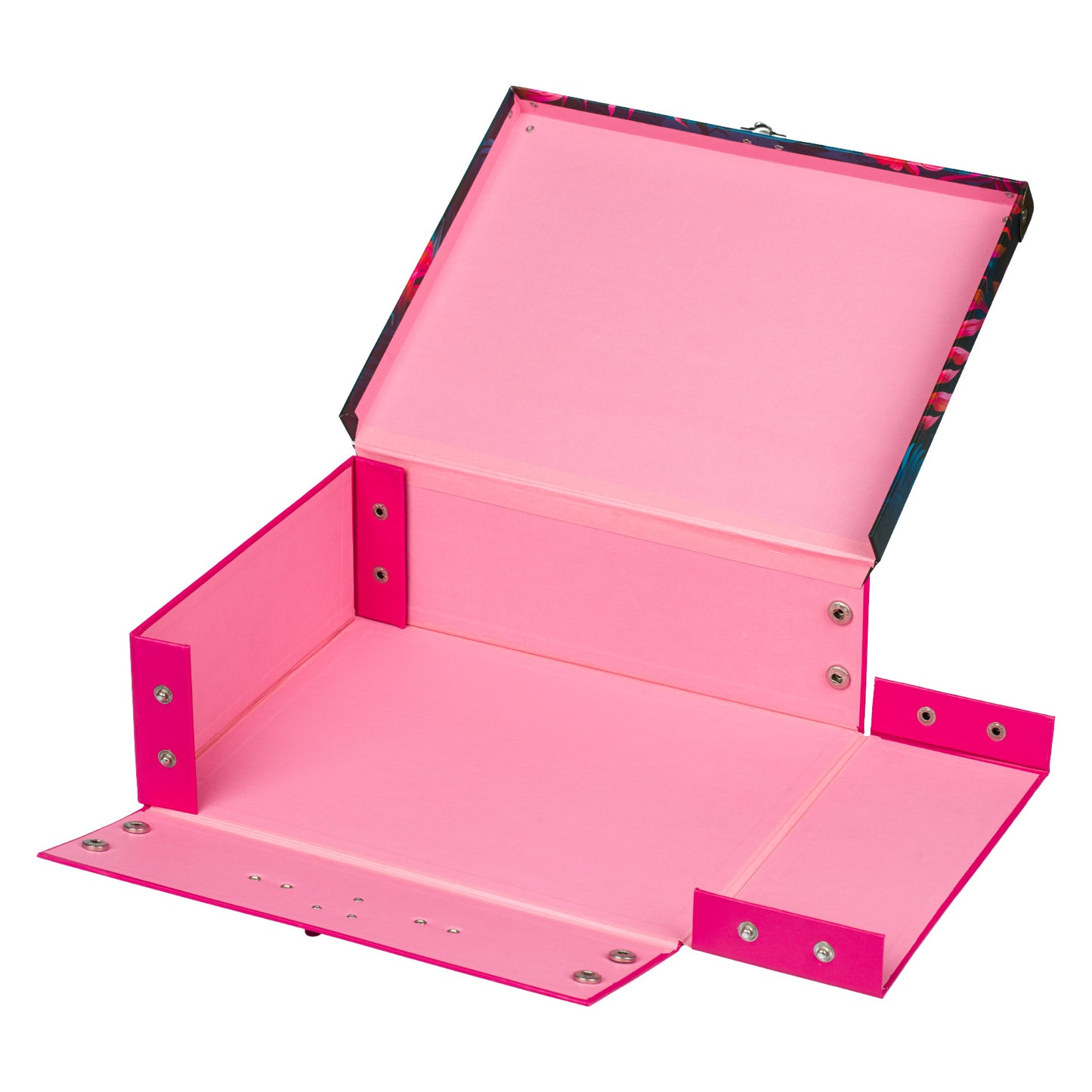 Foldable school supply box Flamingos