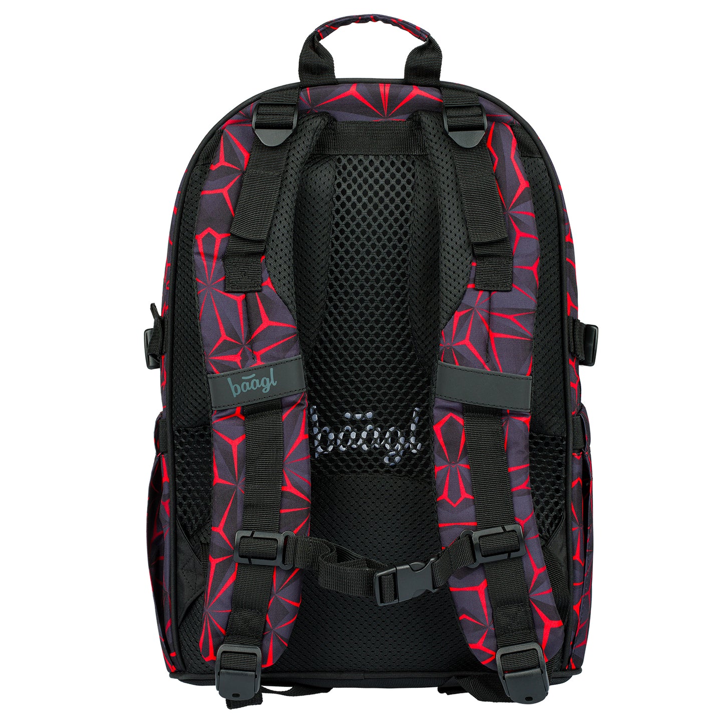 School backpack Core Red Polygon