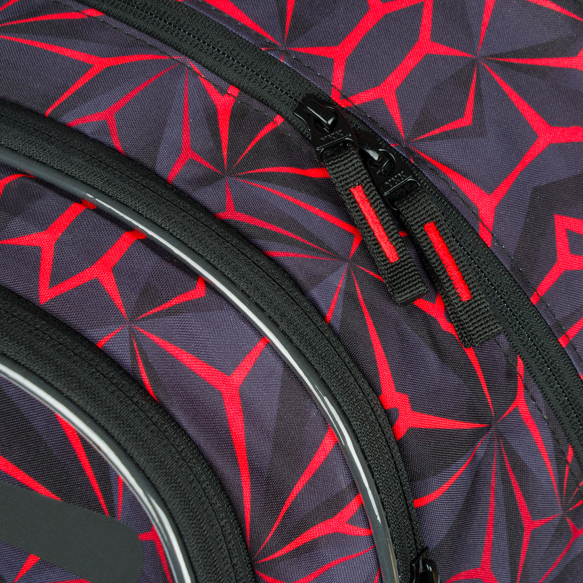 School backpack Core Red Polygon