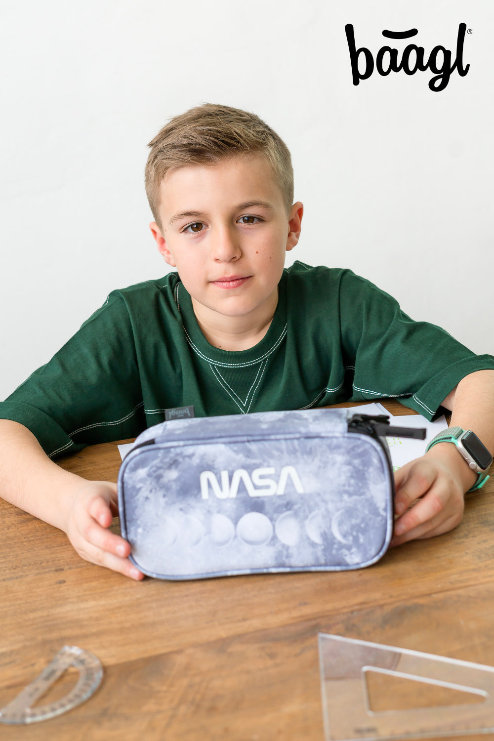 School etui NASA Grey