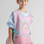Kids apron Pink Rainbow