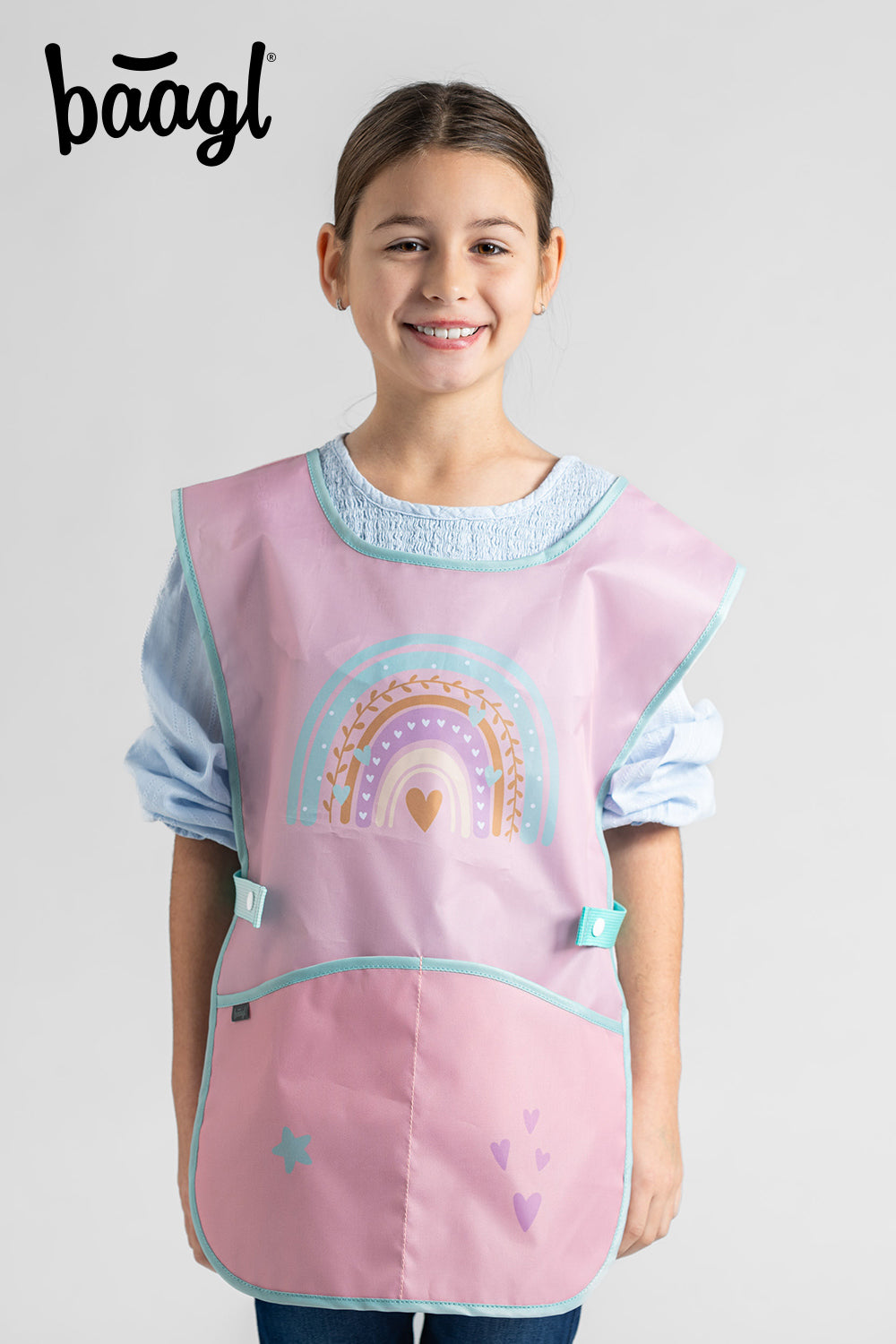 Kids apron Pink Rainbow