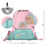 Gym sack with zip pocket Pink Rainbow