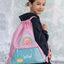 Gym sack with zip pocket Pink Rainbow