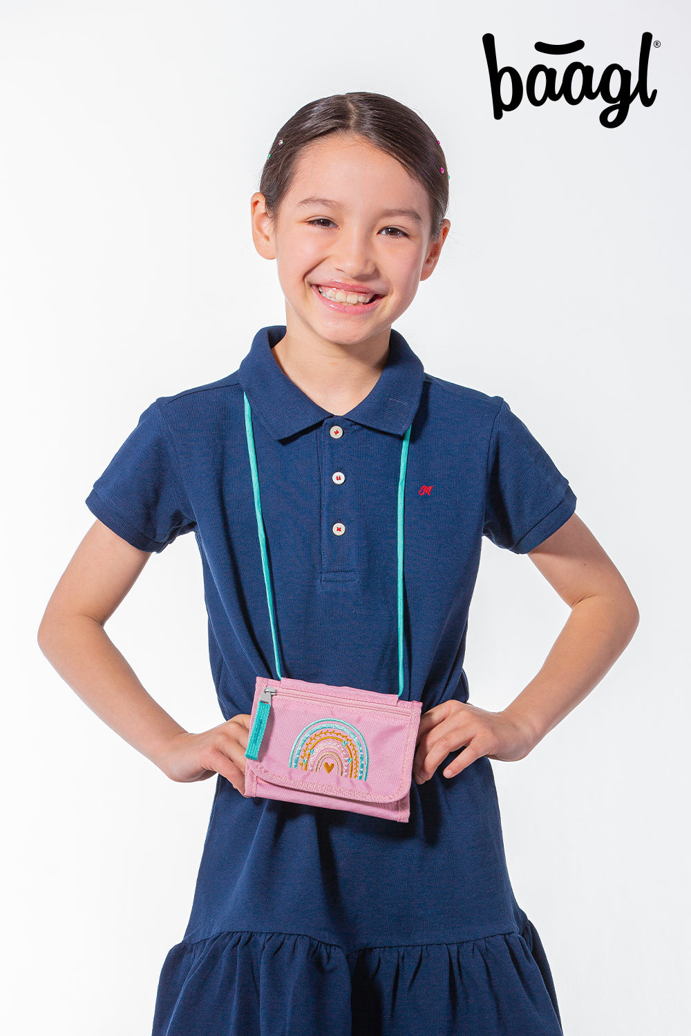 Kids wallet Pink Rainbow