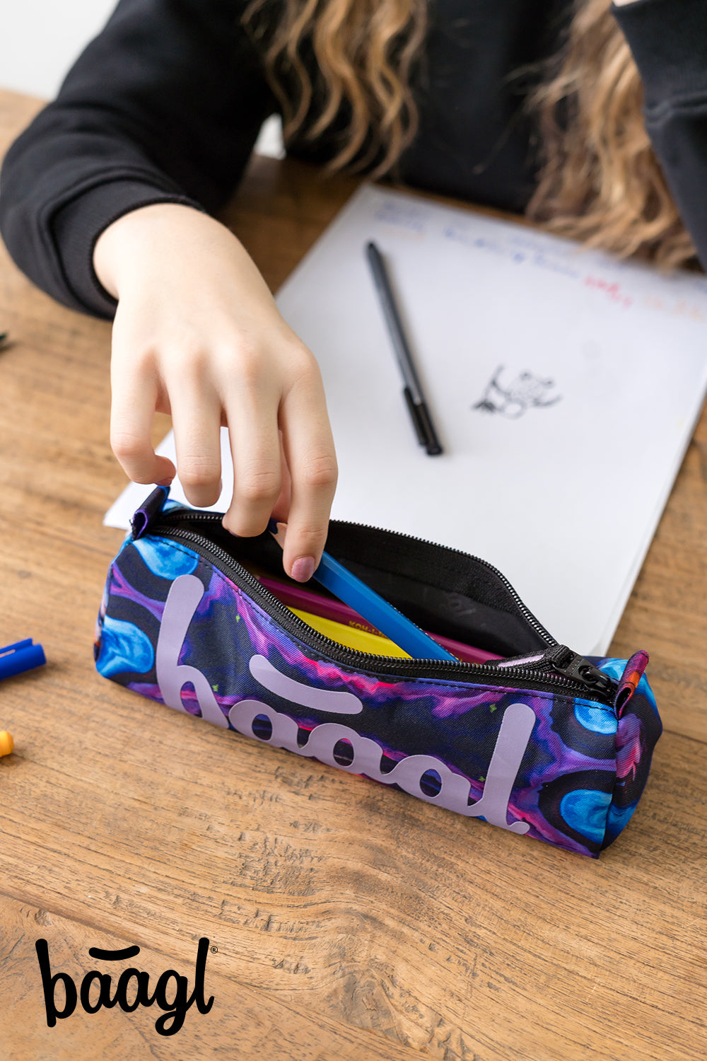 Pencil pouch Marble