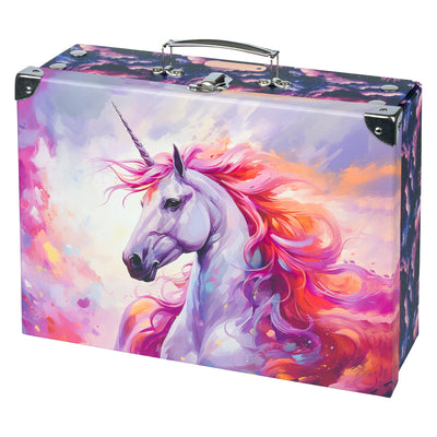 Foldable school supply box Royal Unicorn