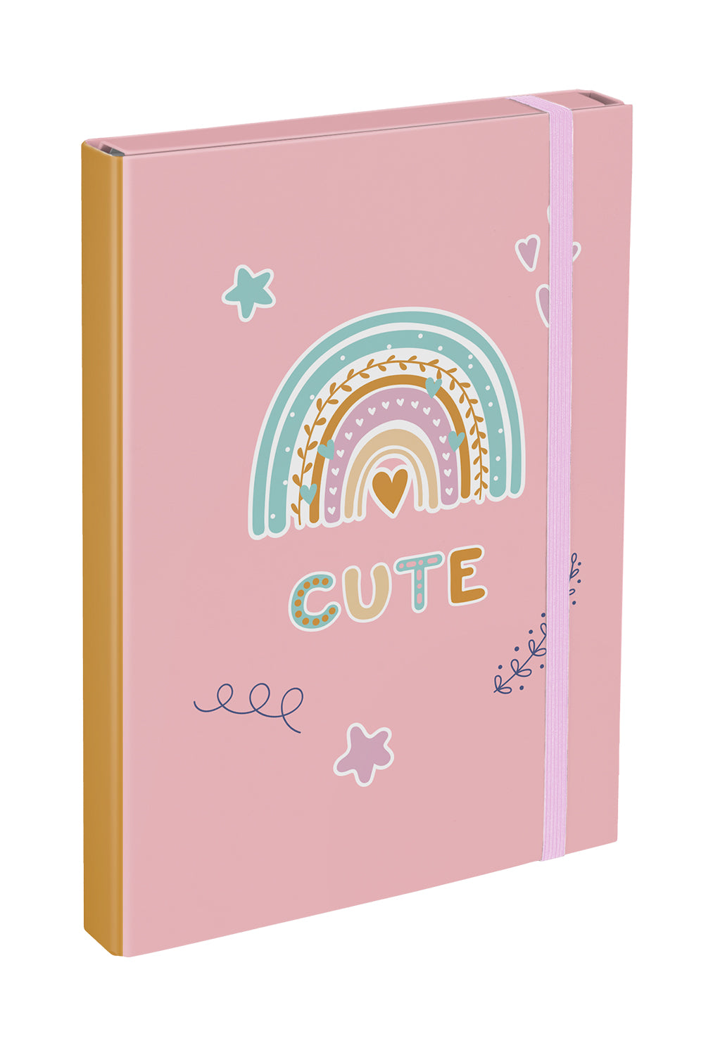 School file folder A4 Pink Rainbow