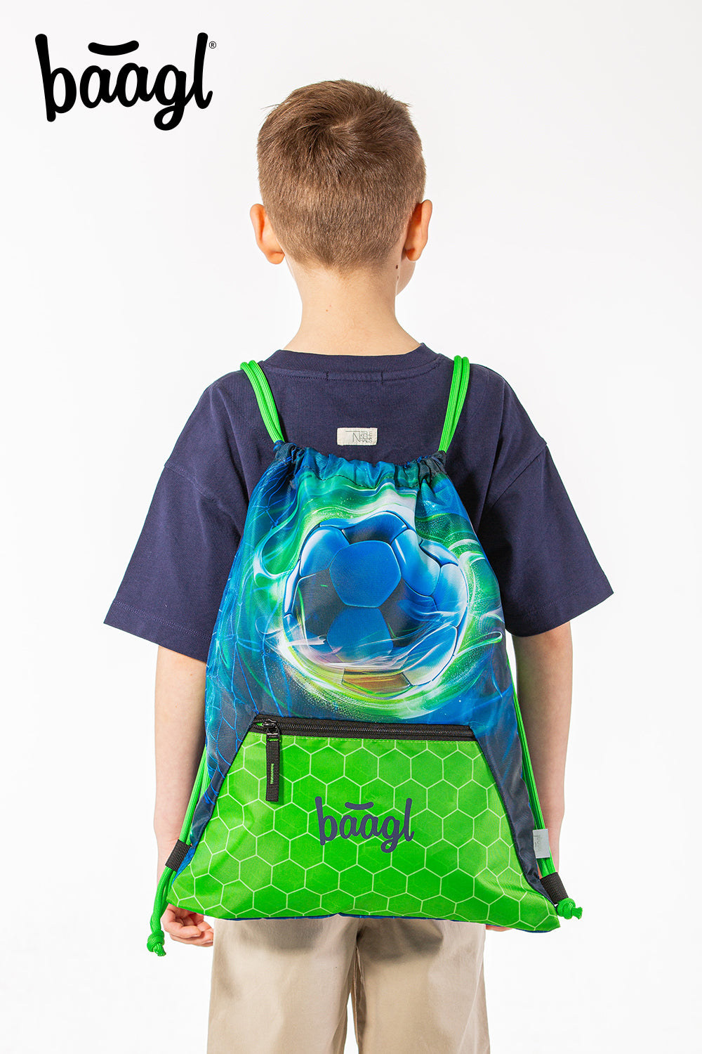 Gym sack with zip pocket Football Ball