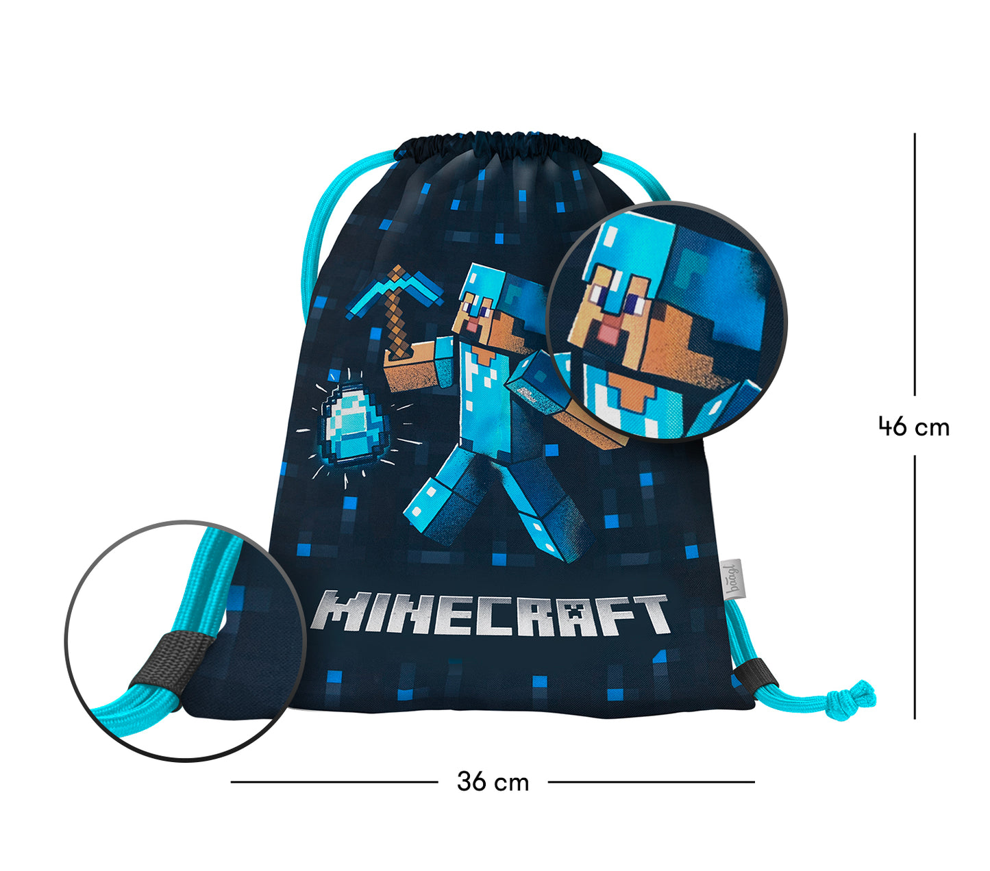 Gym sack Minecraft Blue Axe