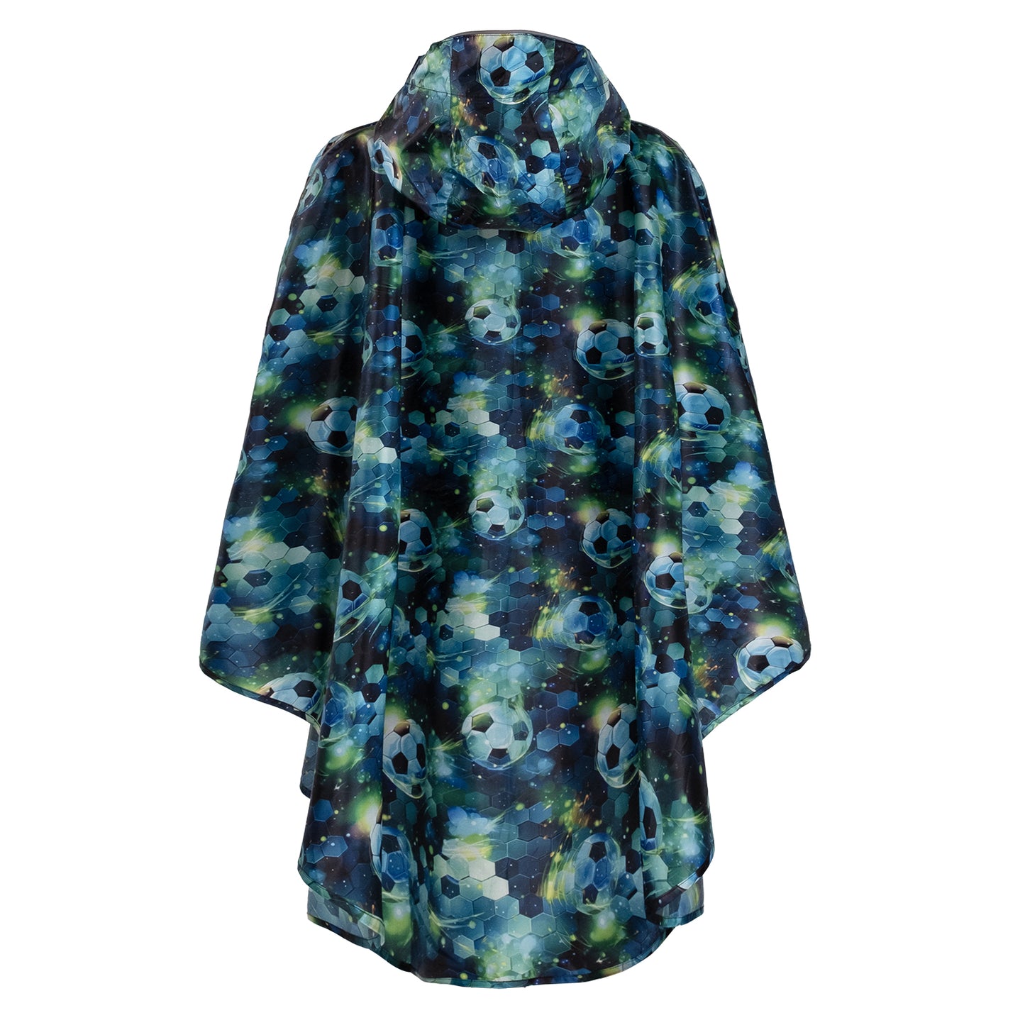 Outdoor Rain pončo Football size XS (90 -110 cm)