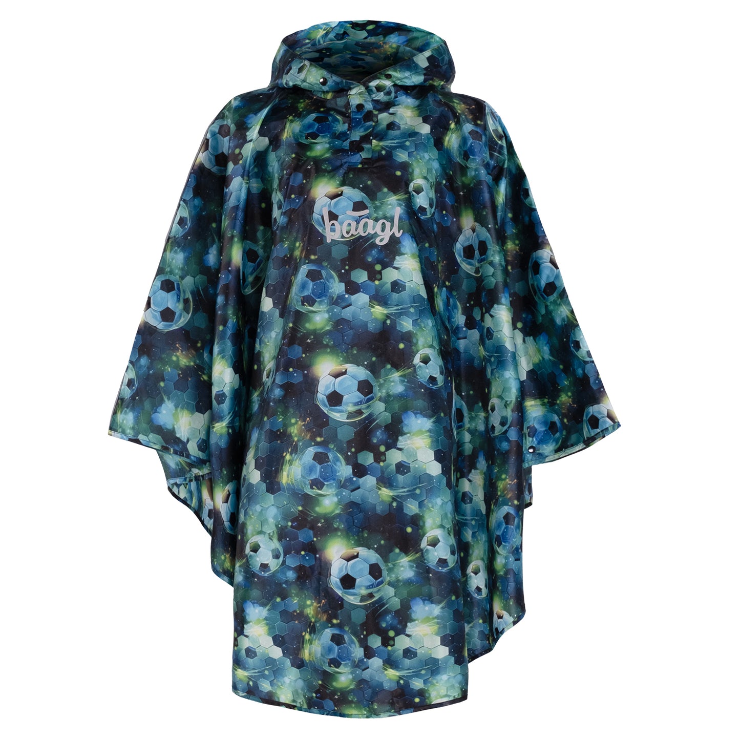 Outdoor Rain pončo Football size XS (90 -110 cm)