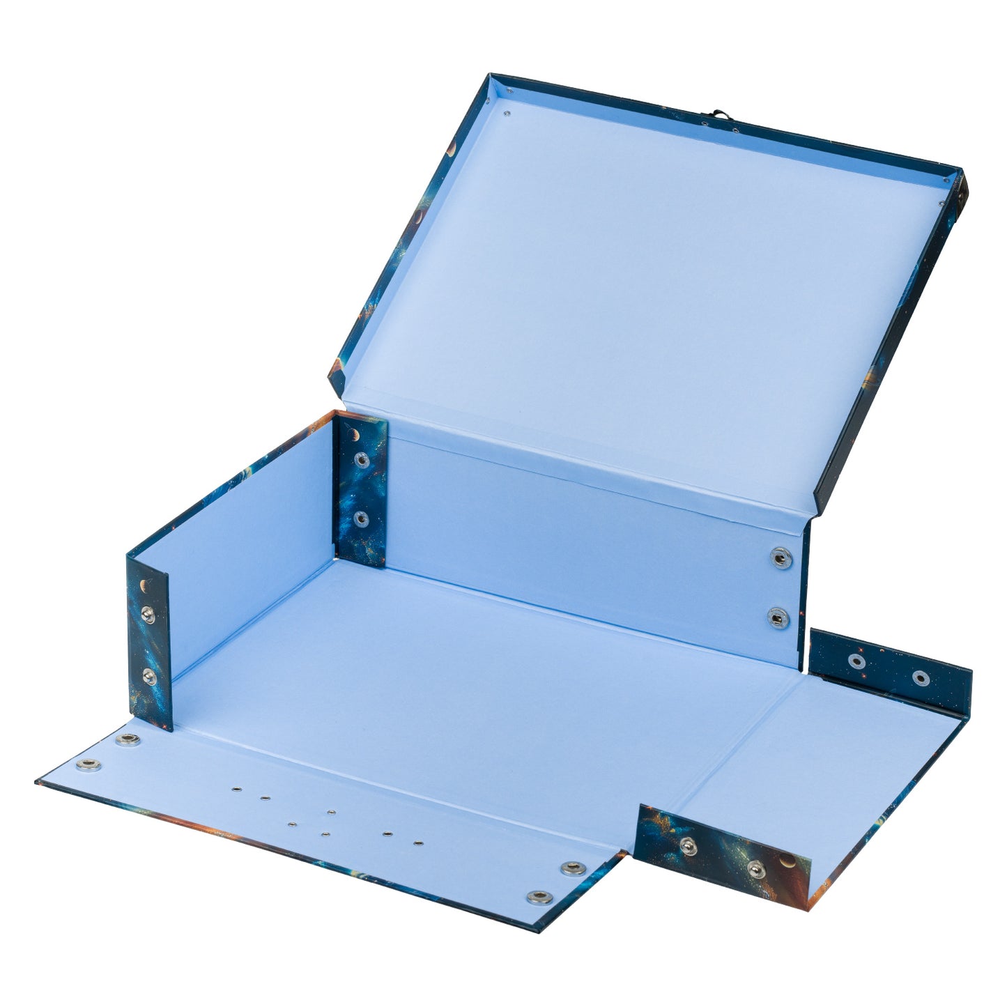 Foldable school supply box Universe