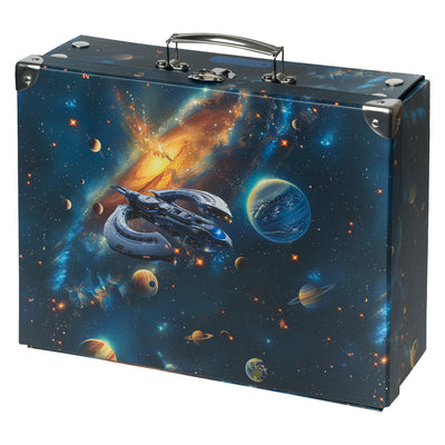 Foldable school supply box Universe