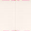 Notebook Pink, lined, 13 × 21 cm