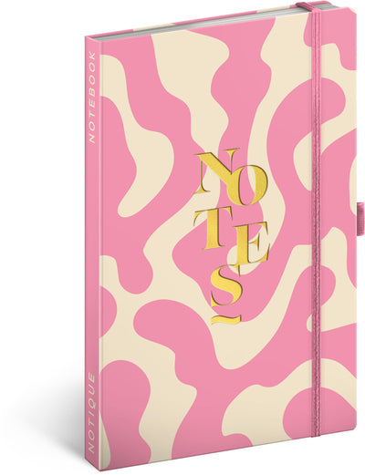 Notebook Pink, lined, 13 × 21 cm