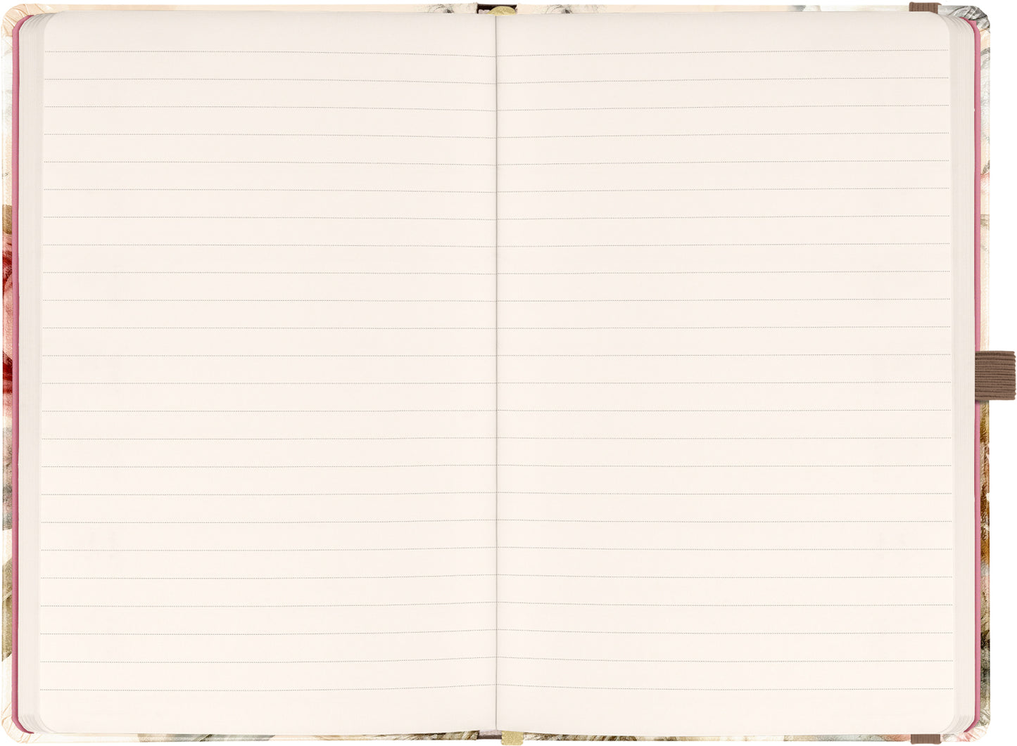 Notebook Powder Flower, lined, 13 × 21 cm