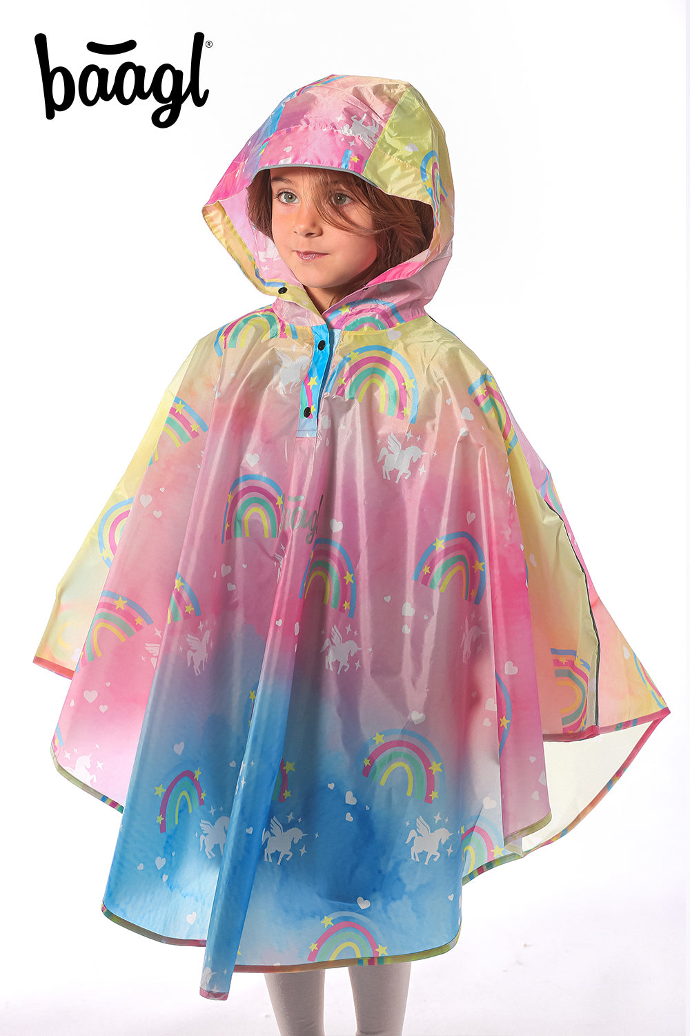 Outdoor Rain pončo Unicorn size XS (90 -110 cm)