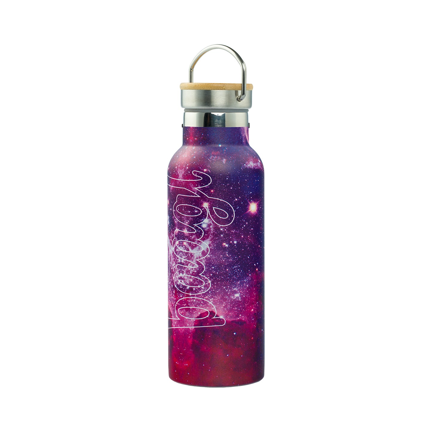 Thermo bottle with bamboo lid Galaxy, 500 ml