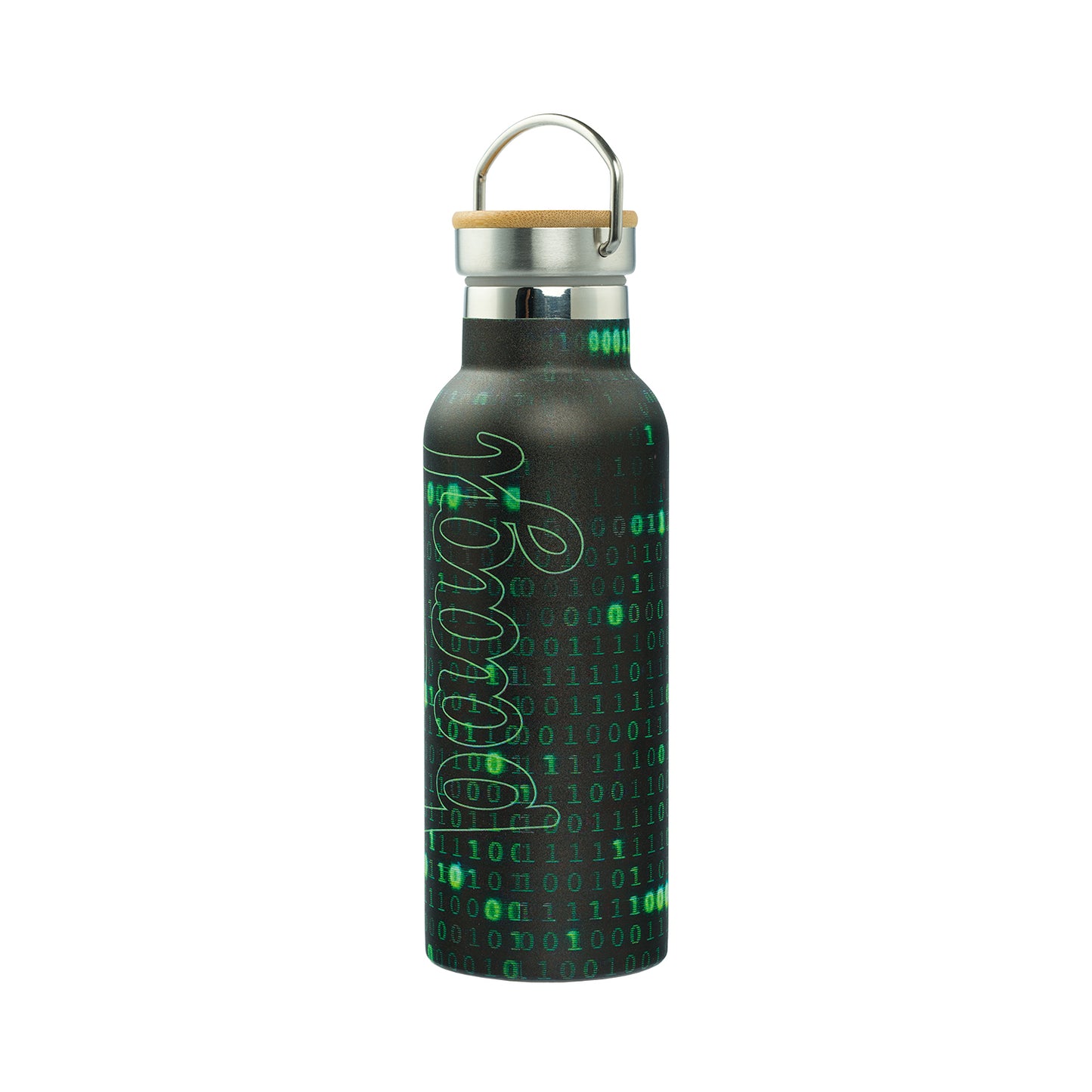 Thermo bottle with bamboo lid Numbers, 500 ml