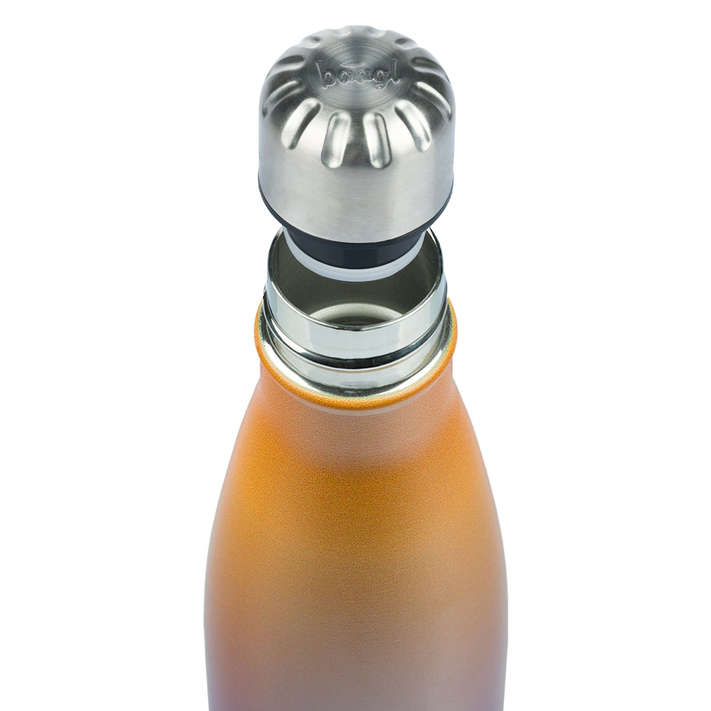 Thermo bottle with metal lid Gradient yellow-purple, 500 ml