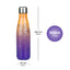 Thermo bottle with metal lid Gradient yellow-purple, 500 ml
