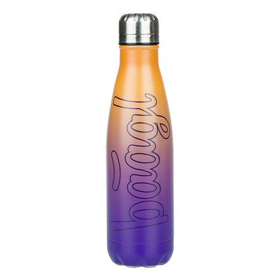 Thermo bottle with metal lid Gradient yellow-purple, 500 ml