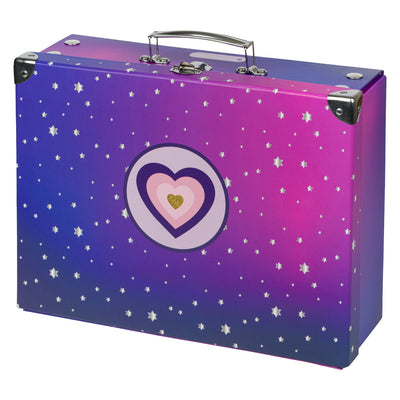 Foldable school supply box Heart